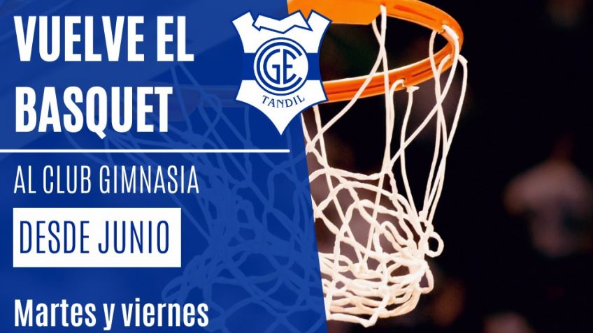 De la mano de Martín Puente, el básquet vuelve a practicarse en el club Gimnasia
