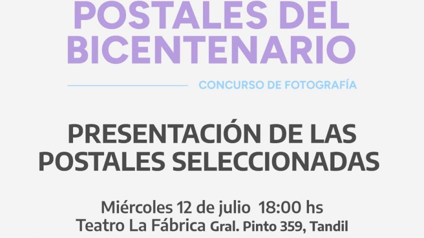 En el Teatro La Fábrica serán presentadas "las Postales del Bicentenario"
