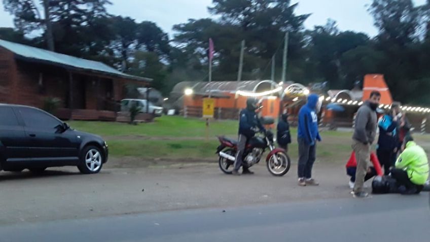 Auto y moto chocaron en Ruta 226 y Buenos Aires
