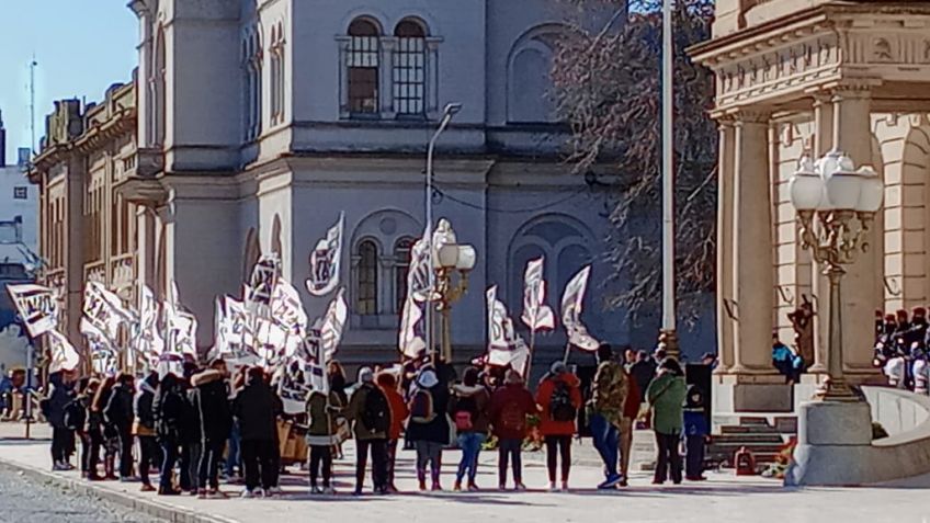 Se realizó un acto por la muerte de un manifestante en Buenos Aires