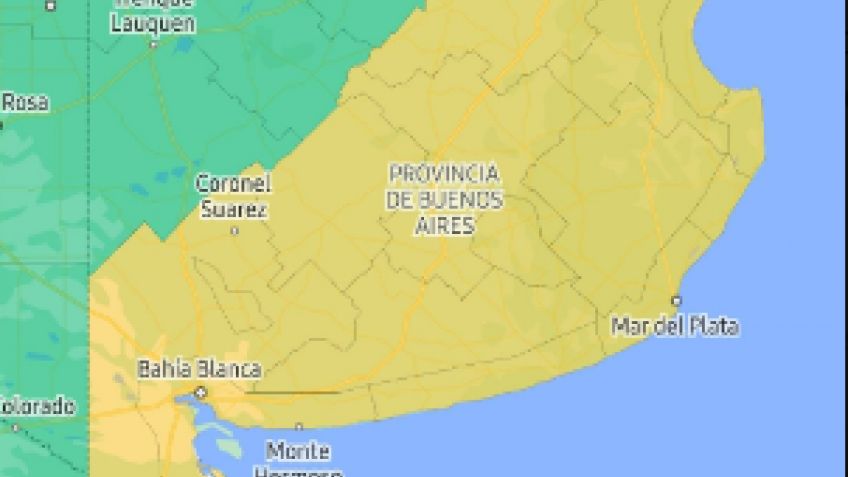 Hay alerta amarilla por vientos para Tandil y la zona