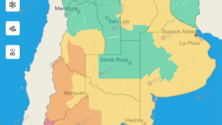 IMAGEN: SERVICIO METEOROLOGICO NACIONAL