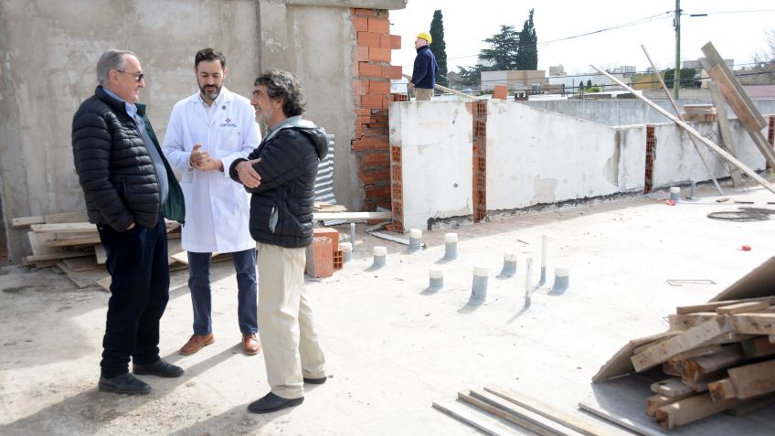 Lunghi supervisó las obras de ampliación de los Consultorios Externos del Hospital