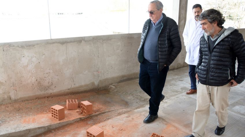 Lunghi supervisó las obras de ampliación de los Consultorios Externos del Hospital