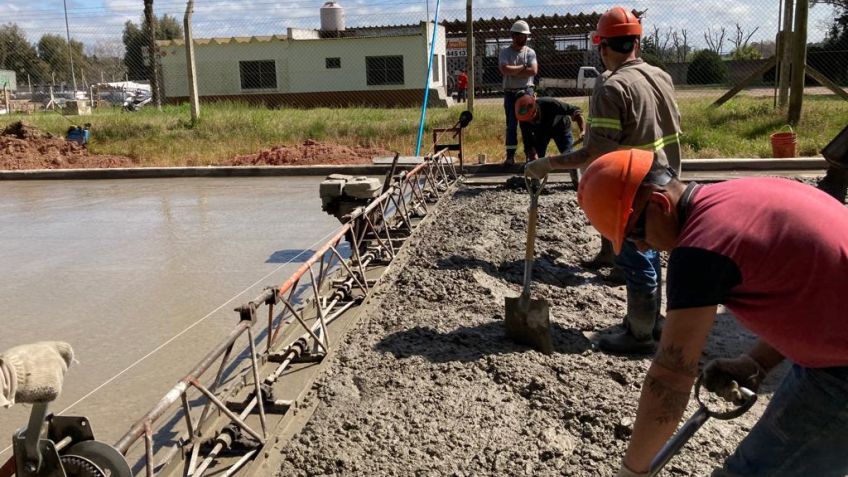 Avanza la pavimentación de las calles Buenos Aires, Ezeiza y Darragueira