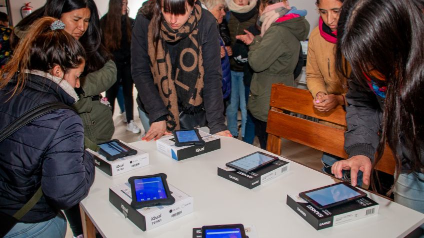 El Movimiento Evita presentó el Aula Digital en el barrio La Unión