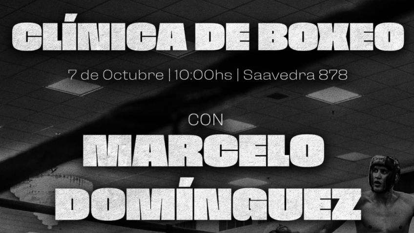 El excampeón mundial Marcelo Domínguez brindará una clínica gratuita de boxeo