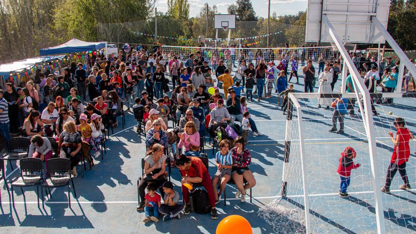 El Movimiento Evita presentó un nuevo Playón Deportivo en Los Charitos