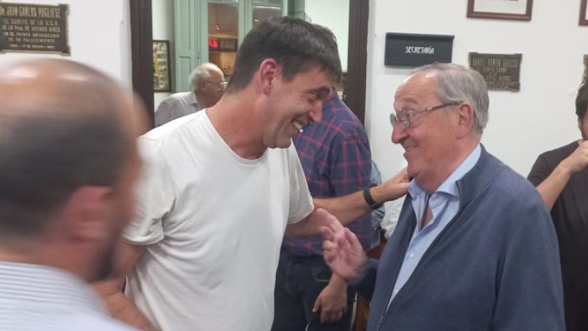 Iparraguirre felicitó a Lunghi en el Comité Radical
