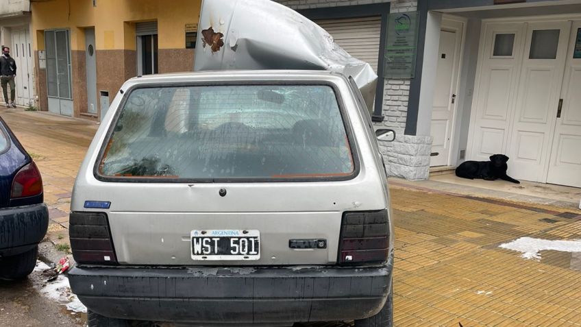 Chocó a un auto estacionado: sin lesionados