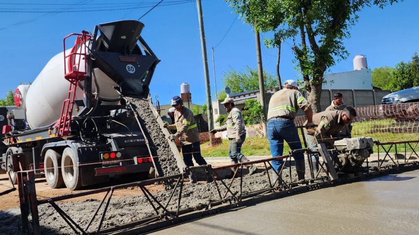 Con trabajos en la ciudad y Gardey, avanza el plan de pavimentación