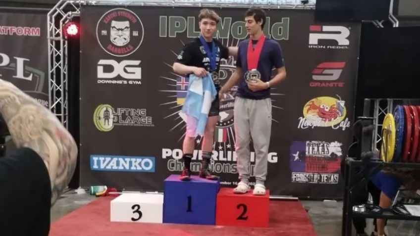 El tandilense Lorenzo Blundo es campeón del mundo de levantamiento de pesas