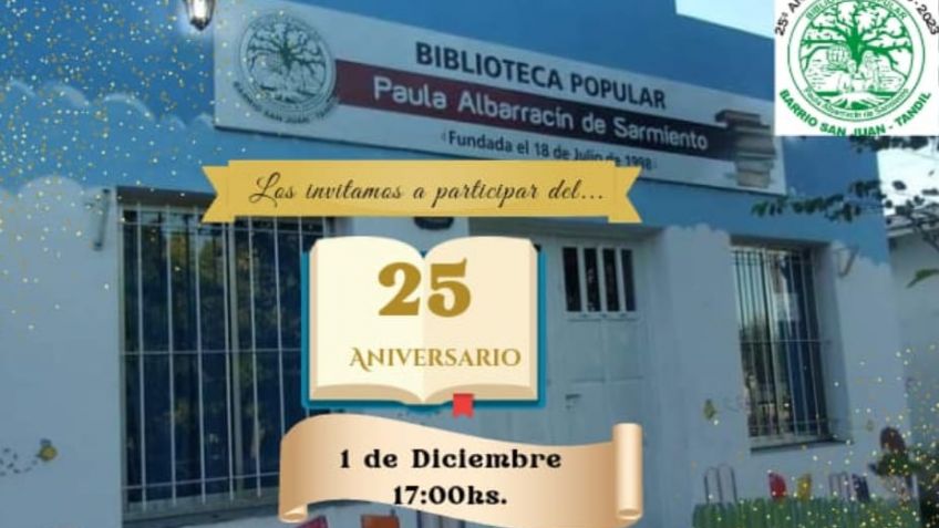 La Biblioteca Paula Albarracín de Sarmiento cumplió 25 años y lo festeja