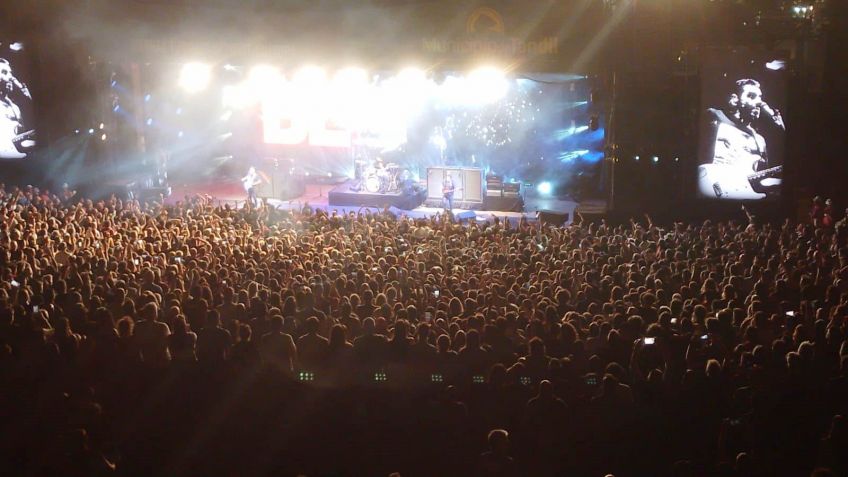 Divididos llenó el Anfiteatro en su paso por Tandil