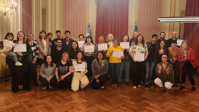 Con la entrega de certificados, se cerró el año de capacitaciones del programa Ley Micaela