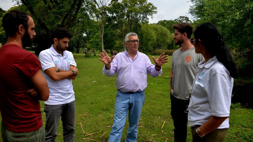 Profesionales de Flora y Fauna de la Provincia recorrieron la zona del Lago del Fuerte