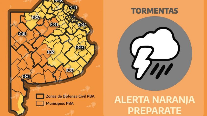 Ante el alerta meteorológico, Defensa Civil realizó una serie de recomendaciones