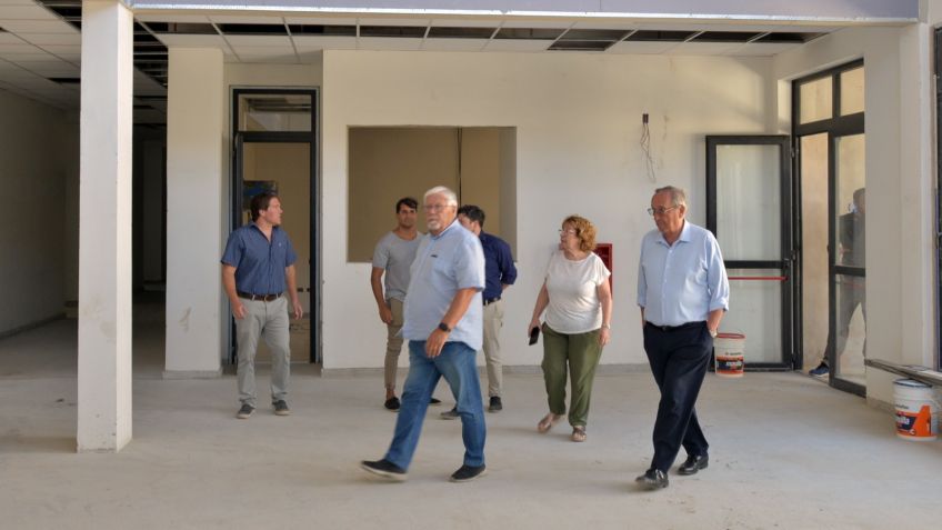 Lunghi supervisó el avance de la obra del edificio del Conservatorio y el IPAT