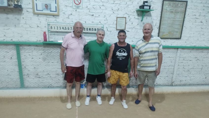 Se jugaron los cuartos de final del torneo a la bolsa organizado por la Asociación de Bochas
