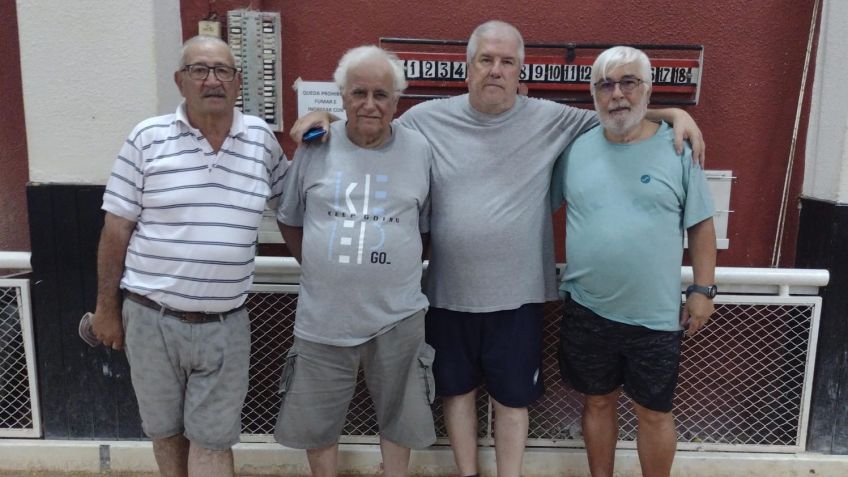 Se jugaron los cuartos de final del torneo a la bolsa organizado por la Asociación de Bochas