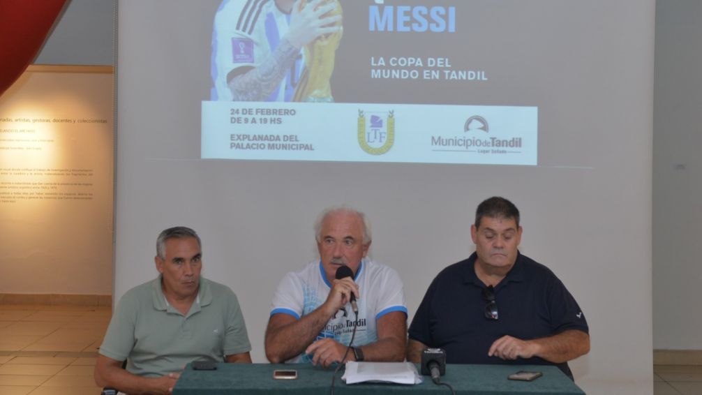 El sábado los tandilenses podrán fotografiarse con la Copa del Mundo