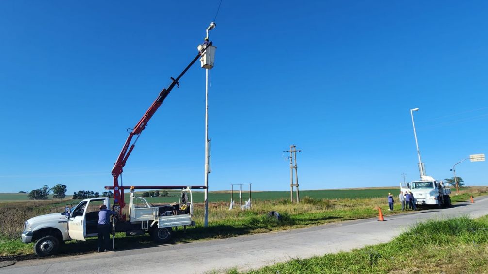 El Municipio trabaja en la restitución del servicio eléctrico en la rotonda Scarminacci