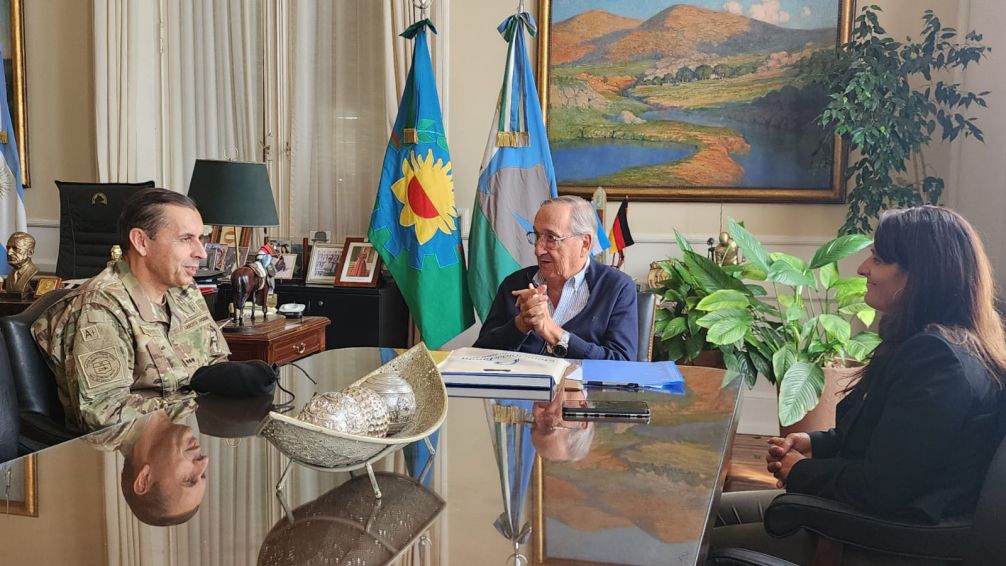 Lunghi recibió al flamante responsable de la Primera Brigada Blindada