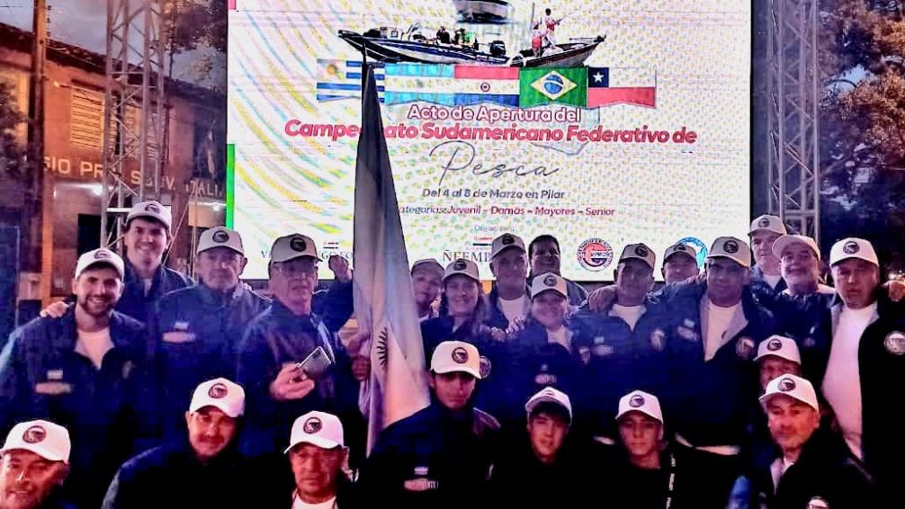 Participación tandilense en el Sudamericano de Pesca en Paraguay
