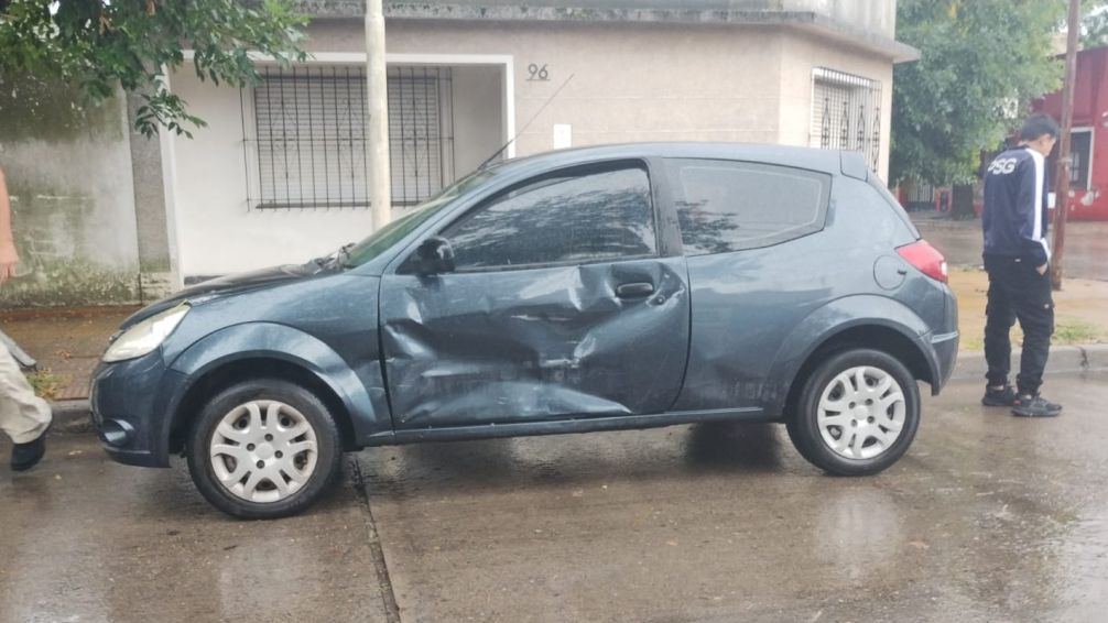 Se produjo un choque en Alberdi y Pellegrini