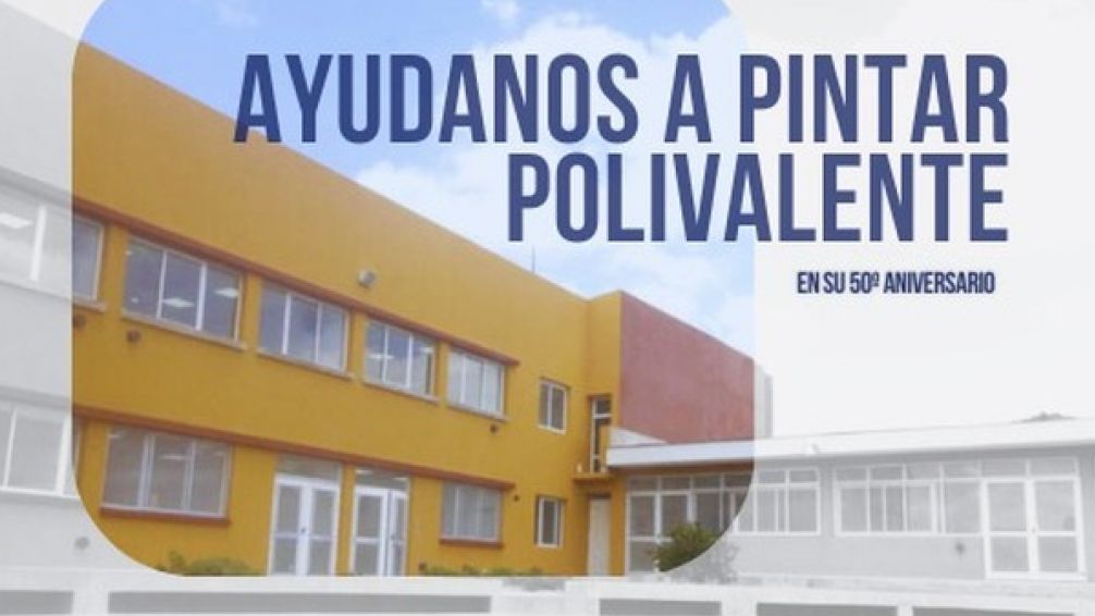 La CET lanzó una campaña para pintar la Escuela Polivalente en su 50º aniversario