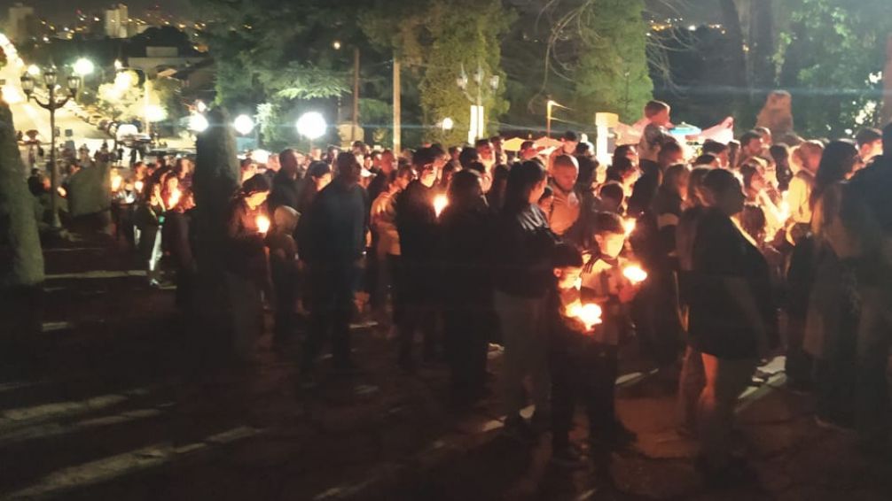 Se realizó el Vía Crucis de la Familia