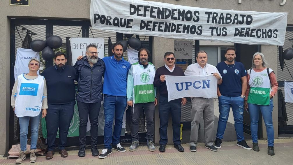 Ante los despidos, sindicatos estatales mostraron su unidad frente al Ministerio de Trabajo