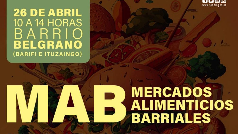 Este viernes el Mercado Alimenticio Barrial estará en el Barrio Belgrano