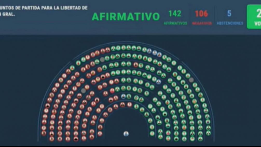 Ley Bases: el Gobierno logró la aprobación en general