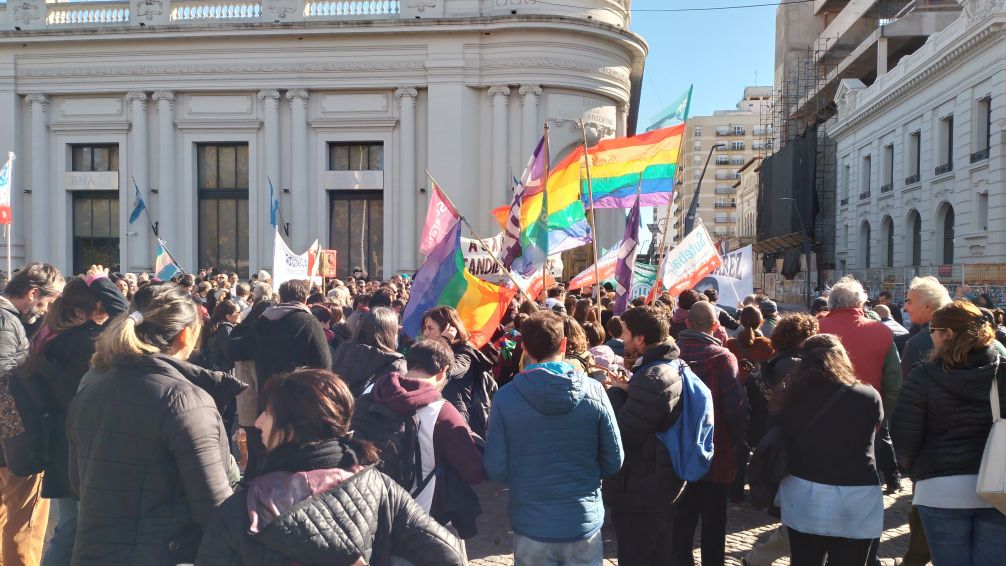 En el marco del Paro Nacional, hubo manifestación contra Milei en Tandil