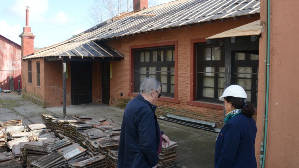 Lunghi supervisó las obras de la Escuela Municipal de Música