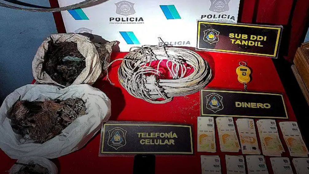 Secuestran 20 kilos de cobre y cables robados