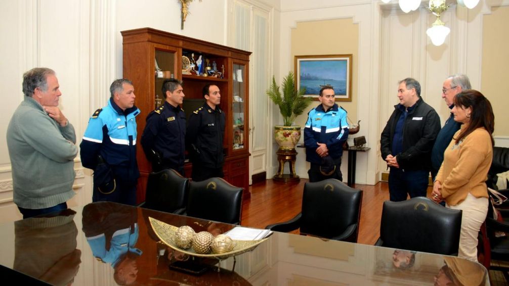 Lunghi recibió al Ministro de Seguridad de la Provincia
