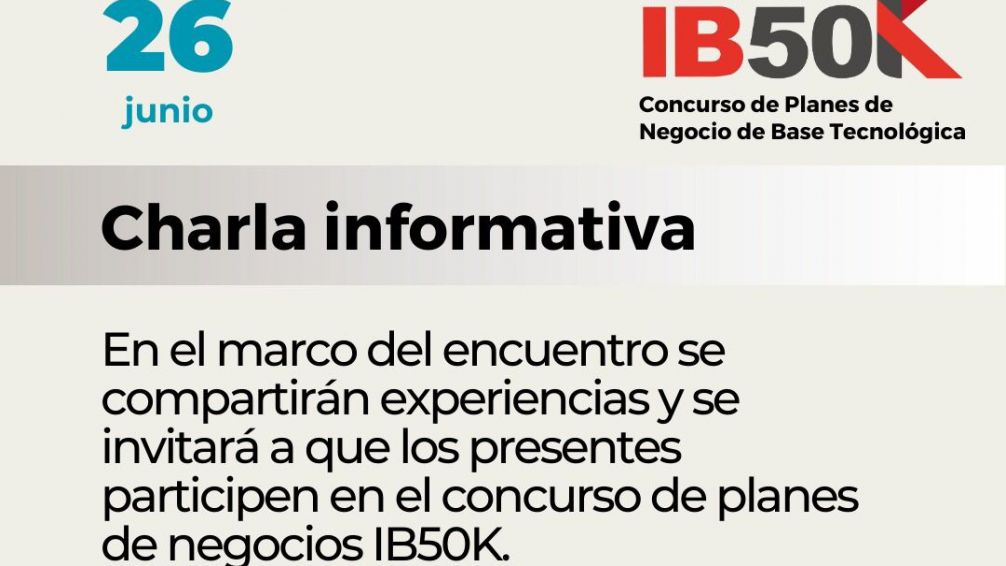El Instituto Balseiro convoca a una charla virtual sobre concurso IB50K 