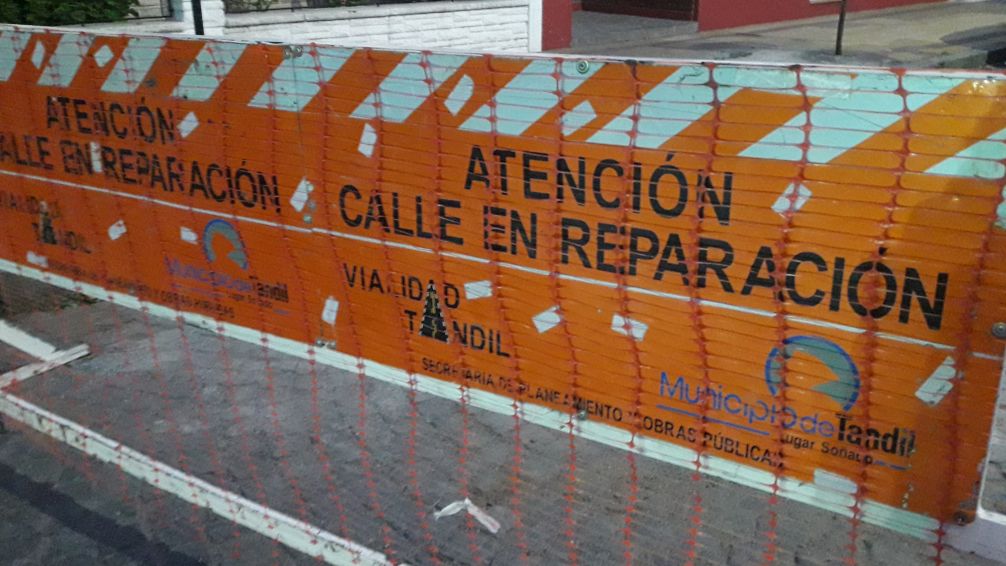 Corte de tránsito en av. Del Valle