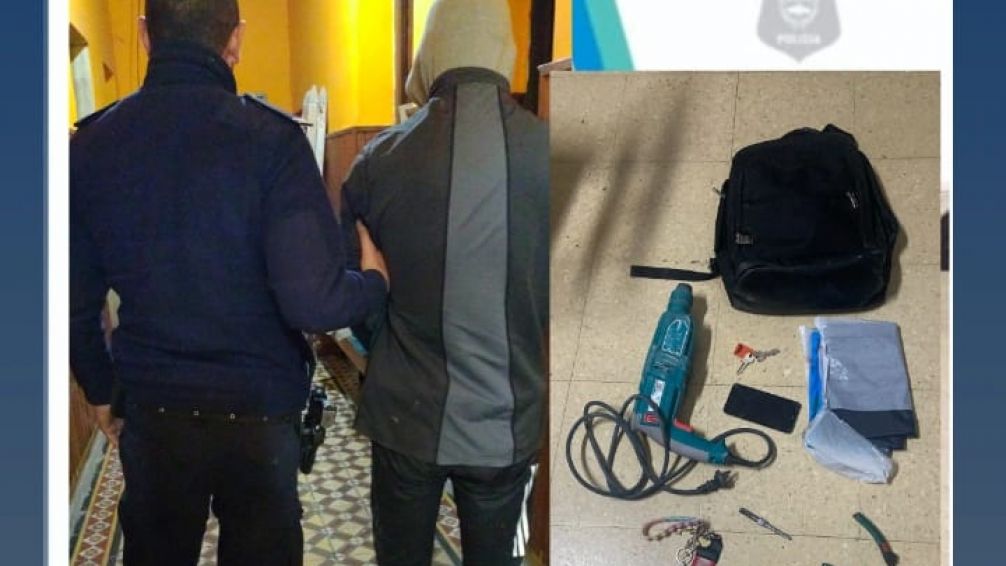 Robó en una obra en construcción y escapó por los techos: fue aprehendido