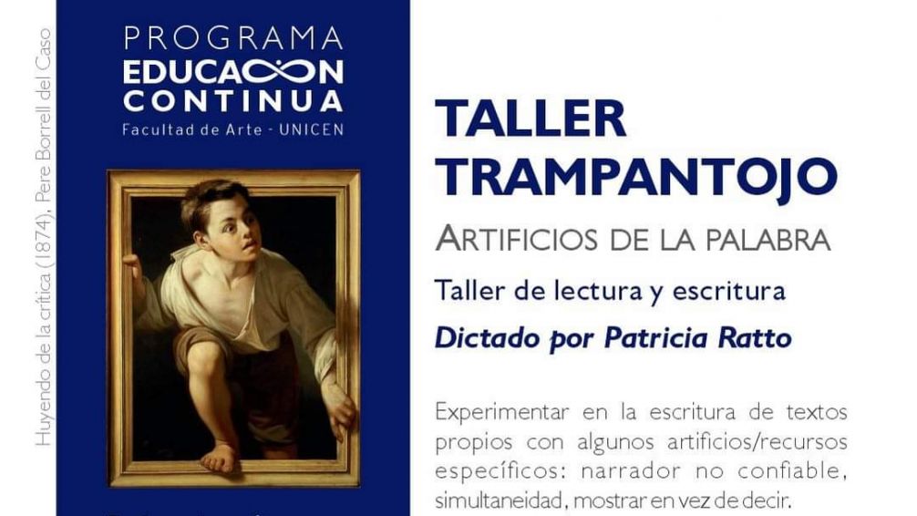 Patricia Ratto dictará un taller de lectura y escritura en la Facultad de Arte