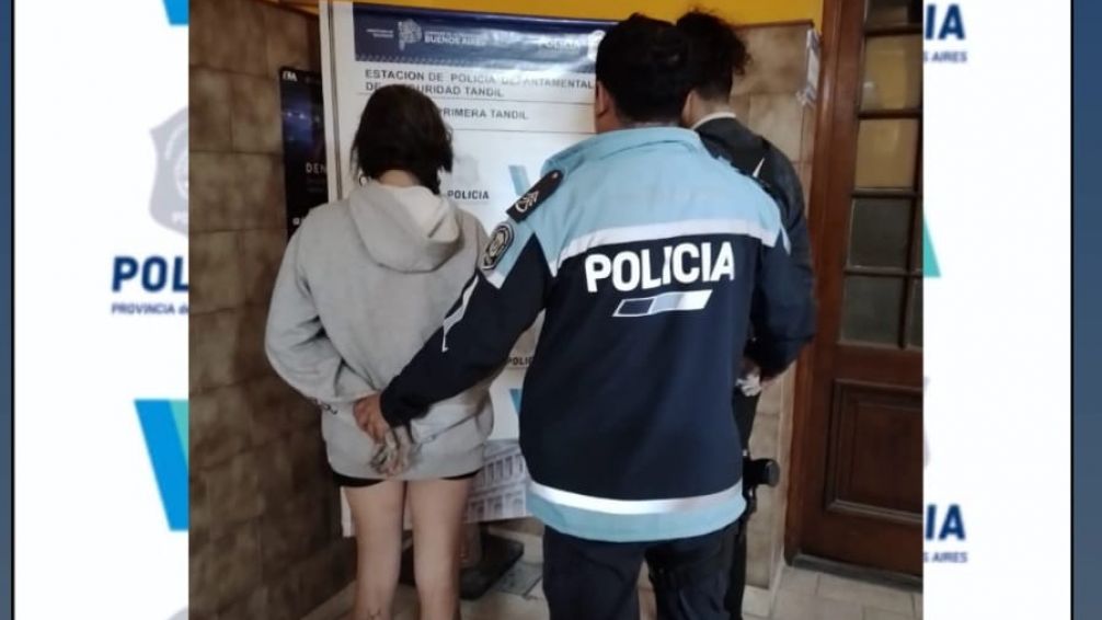 Dos aprehendidos por pintar el murallón del dique