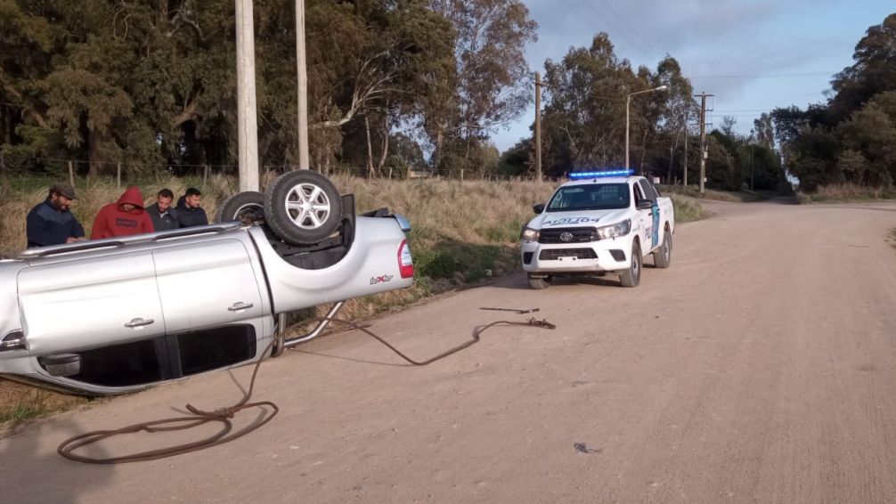Vuelco en Buenos Aires y Chapaleofú: una persona trasladada al hospital