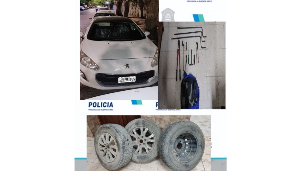 Atraparon a dos "roba ruedas"