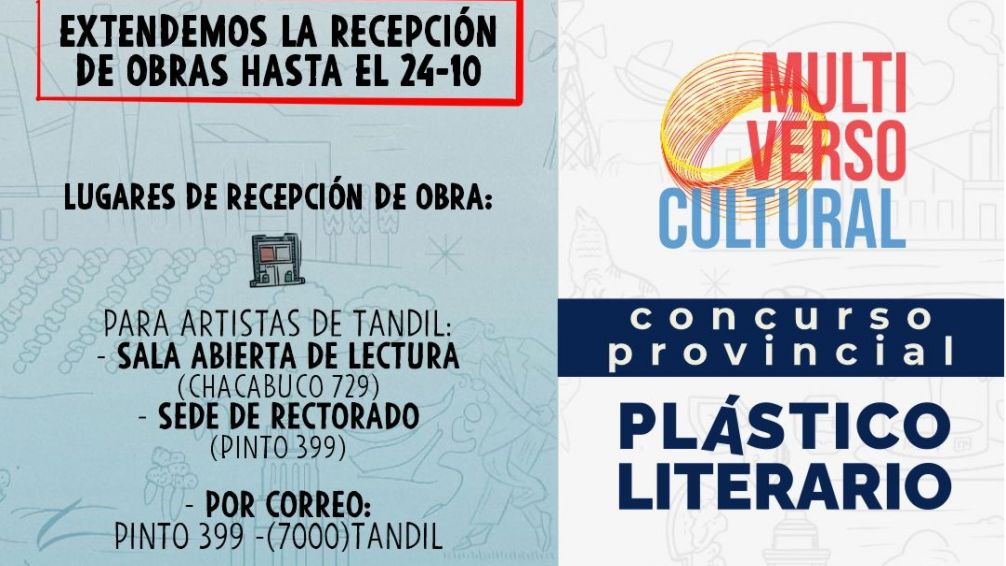 Multiverso Cultural: se extiende plazo de recepción de obras