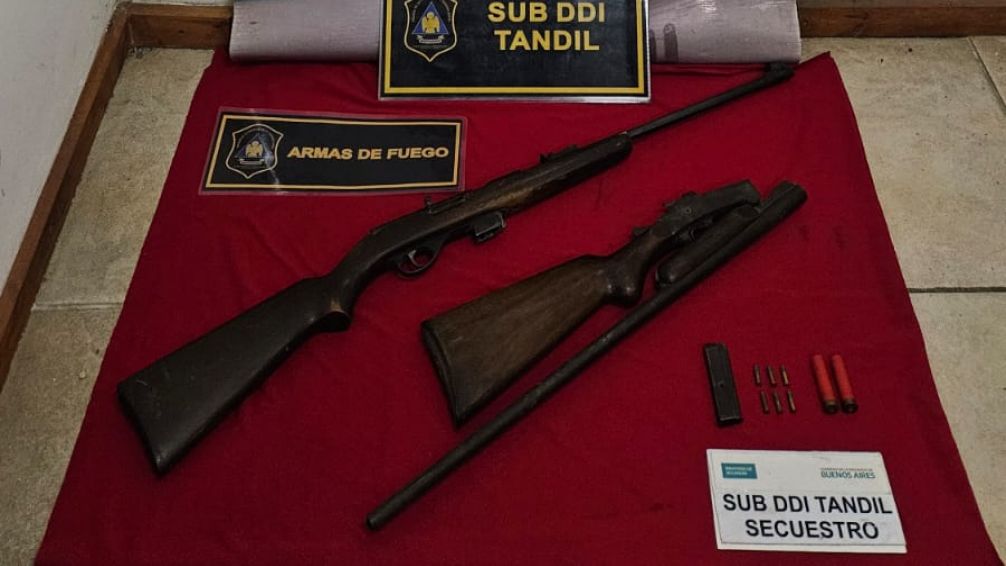 Secuestraron dos armas en el marco de una causa por amenazas 