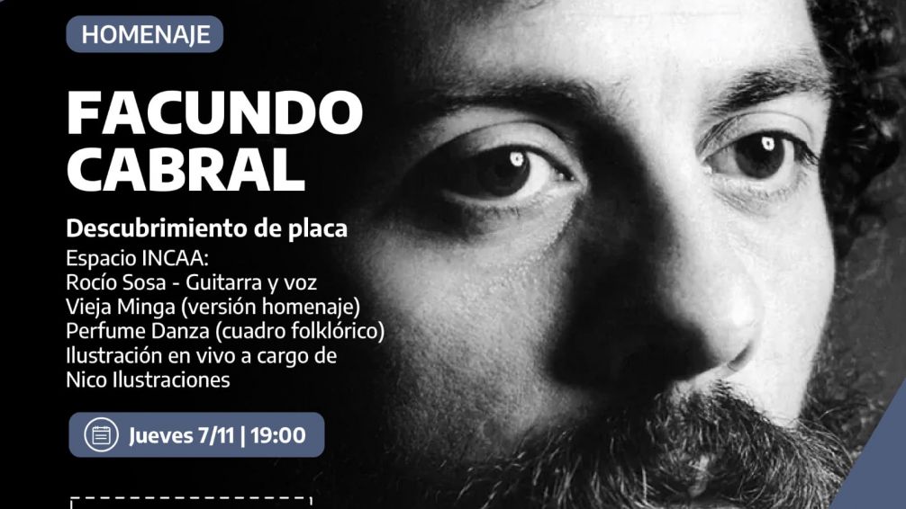 El Instituto Cultural de la Provincia homenajeará a Facundo Cabral