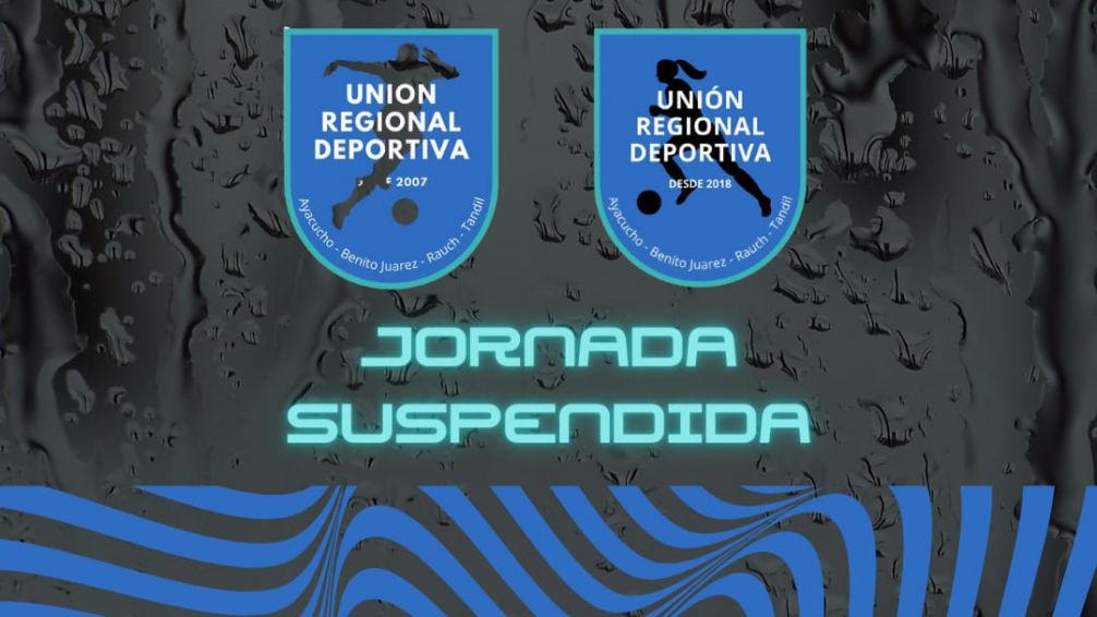 La lluvia paró la jornada futbolística del sábado