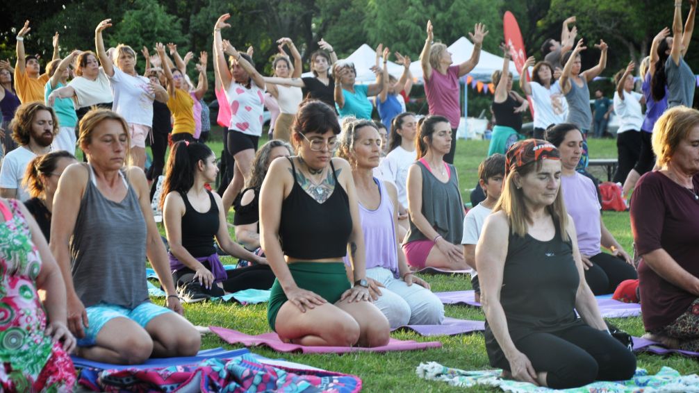 El Festival de Yoga y Bienestar tuvo una gran convocatoria